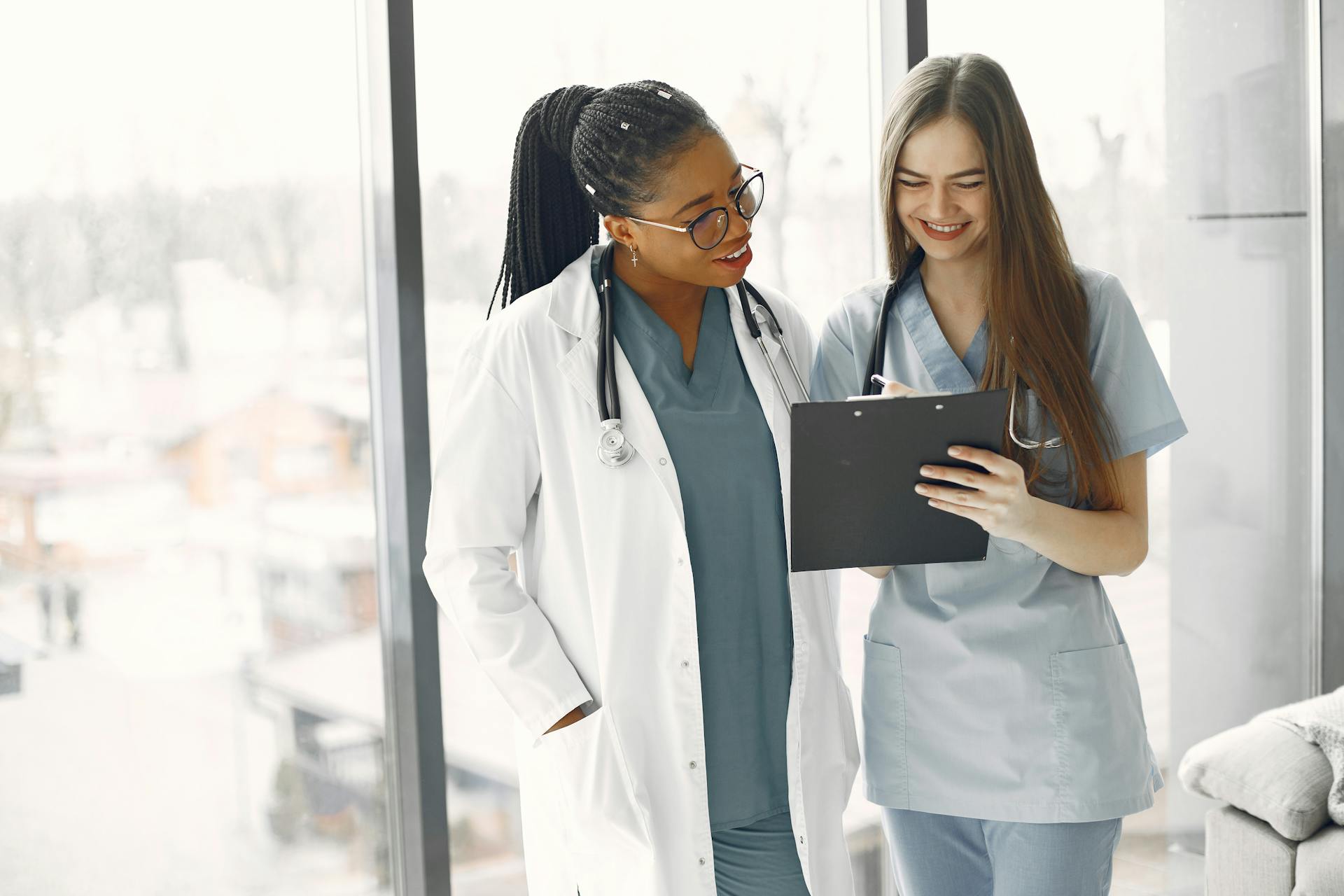 Pflegekraft in deutschem Krankenhaus